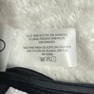 GIGI C Revolve Andrea Sports Bra Women's Small Black Ribbed Cutout V-Back New thumbnail 7