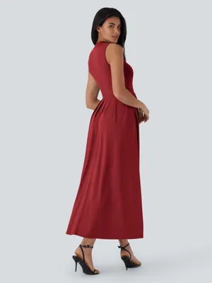 NWOT Halara Stand Collar Sleeveless Maxi Dress thumbnail 2