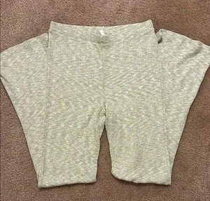 Aerie HW Ribbed Flare Pants thumbnail 1