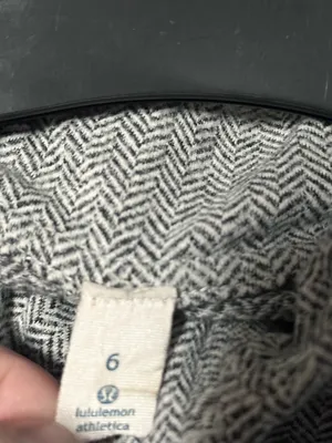 Lululemon Herringbone Define Jacket Womens 6 Gray Thumbholes Full Zip Athletic thumbnail 5