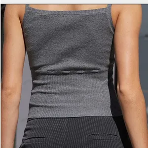 Brandy Melville Gray Sweater Tank one size thumbnail 4