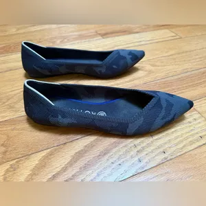 Rothy's The Point Black Camouflage Women's Flats thumbnail 5