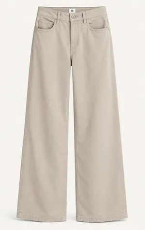 Lululemon EasyFive Low-Rise Classic Wide Pant Utilitech Twill Downtown Tan 32 thumbnail 1