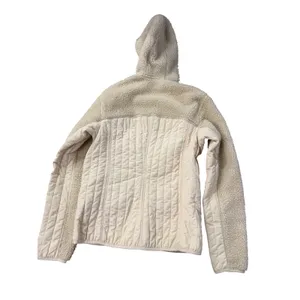 Patagonia Womens Retro-X Hybrid Hooded Fleece Jacket Cream Small‎ Full Zip Hoody thumbnail 2