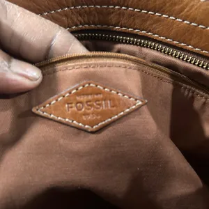 Fossil Women's Brown Leather Tote thumbnail 10