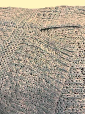 Old Navy Light Blue Knit Crewneck Sweater thumbnail 4
