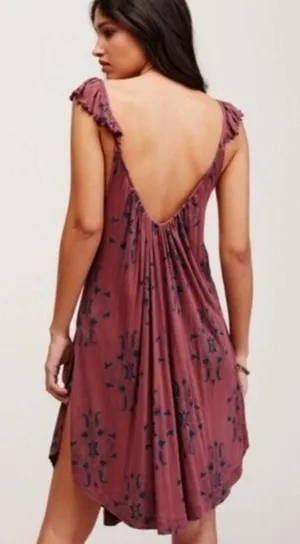 Free People Drifter Dress Ruffle Straps L thumbnail 5