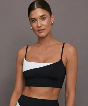 Carbon38 Spliced Colorblock Bra thumbnail 2