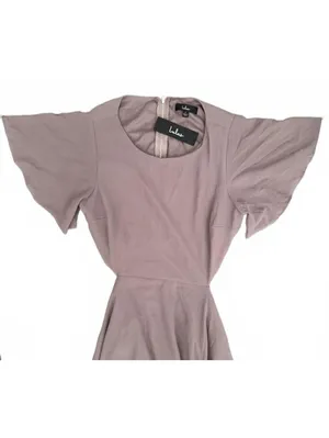 Lulus NEW Formal Dress Large Muted Purple Maxi Wedding Special Occasion Prom thumbnail 5