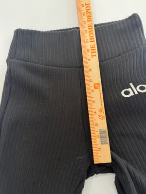 Alo Yoga Flare Leggings Ribbed Size M thumbnail 5