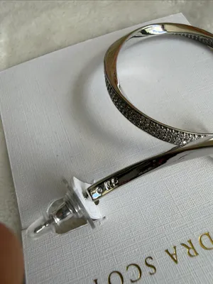 Kendra Scott Ella Pavé Twist Hoop Earrings thumbnail 4