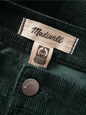 Madewell Emmett Wide Leg Corduroy Pants in Luxury Forest Green Size 26 thumbnail 11