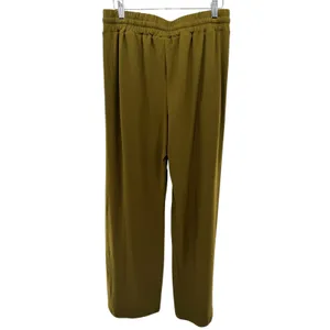 Sarin Mathews Green Wide Leg Pants L Drawstring Lounge Sweatpants Pockets NWT thumbnail 7