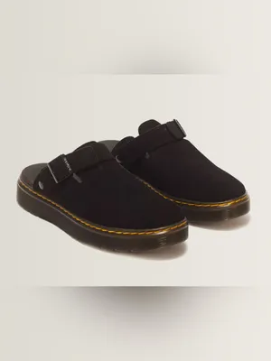 DR MARTENS Carlson black suede slingback mules clogs slip on shoes women’s 9 new thumbnail 7