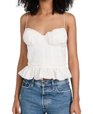 En Saison Raina Bustier Top. Xs White thumbnail 1