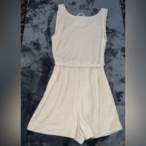 Princess Polly Callie Playsuit in Beige Size 10 New with tag thumbnail 3