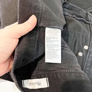 Madewell The Tall Longline Comfort Stretch Straight Leg Jeans Black Frost 26 T thumbnail 3