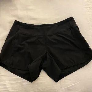 Lululemon black running shorts - long thumbnail 1