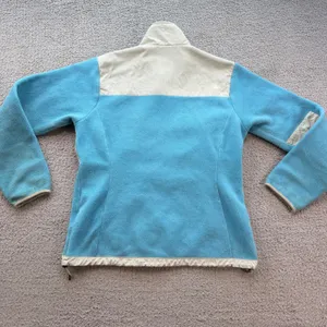 The North Face Denali Fleece Jacket Light Blue Cream Women Large F10 Polartec thumbnail 2