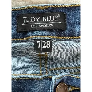 Judy Blue Women's Distressed Skinny Jeans Size 7 Medium Wash Stretchy thumbnail 4