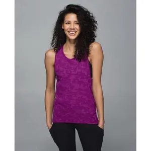 Lululemon Womens Run For Days Tank Top Size 4 Regal Plum Purple Mesh Athleisure thumbnail 3