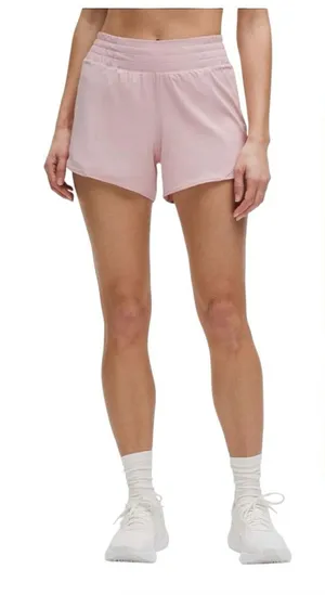 Lululemon Hotty Hot High Rise Shorts Women’s Size 4 Pink Haze 4” Lined Run NEW thumbnail 1