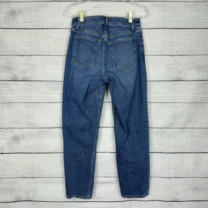 Abercrombie & Fitch The Mom High Rise Curve‎ Love Jeans Size 26 / 2 Distressed thumbnail 4