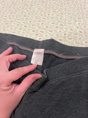 Black Lounge Yoga Pants with Small Hip Logo thumbnail 3