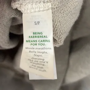 Aerie Gray Oversized Crewneck Sweatshirt Athleisure Loungewear Cozy thumbnail 11