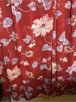 Free People Maxi‎ milkmaid Dress Medium Red Floral Fairy Whimsical Dress Boho thumbnail 4