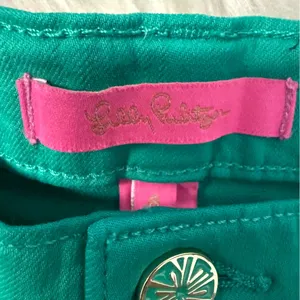 Lilly Pulitzer Green Skinny Jeans Size 8 Stretch Cotton thumbnail 5