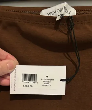 NWT We Wore What pull on midi skirt size M thumbnail 3