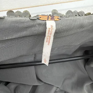 Free People Jacket Womens Large Gray Sequin Open Front Draped Long Sleeve Party thumbnail 5