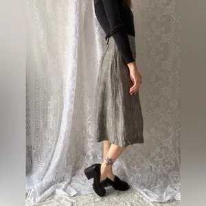 Vintage 90s Button Front Midi Skirt Norton McNaughton Size 8 thumbnail 9