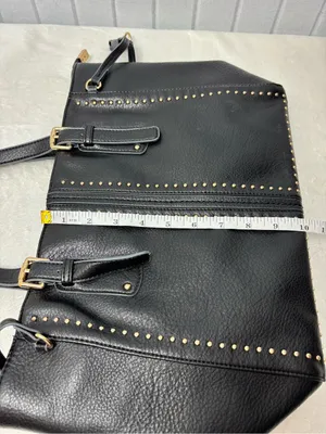 Montana‎ West Black Tote with Gold Stud Accents thumbnail 6
