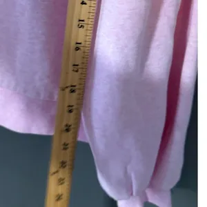 Topshop Womens Pink Puff Sleeve Crewneck Sweatshirt Pullover M Comfort Oversized thumbnail 7