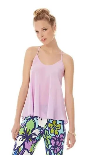 Lilly Pulitzer Maisy Top XS Purple Sleeveless Camisole Tank Women’s‎ Casual thumbnail 1