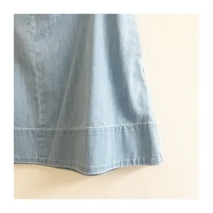 Banana Republic Mini Skirt Womens Petite 8 Blue Denim Light Wash Normcore Y2K thumbnail 4