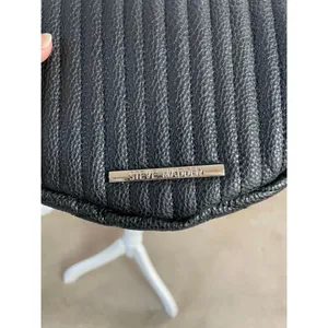Women's Steve Madden Black Silver Chain Crossbody Bag One Size thumbnail 2