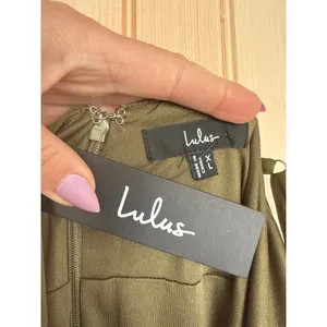 NWT Lulus Marveled Beauty Olive Green Sleeveless Tie-Front Maxi Dress Gala XL thumbnail 11