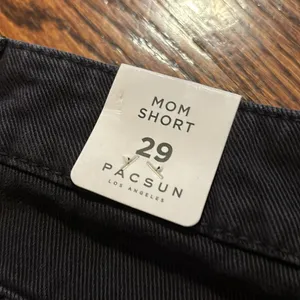 Pacsun Black Denim High Waisted Mom Short thumbnail 4