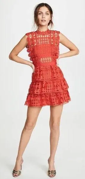 Lattice Lace Dress thumbnail 1