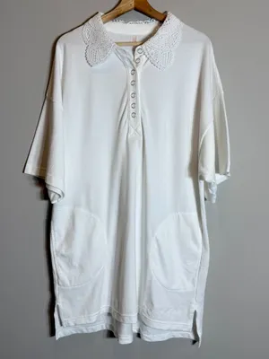 Free People FP Movement Tee Time Top Women's XS White Tennis Polo Sporty NWOT thumbnail 7