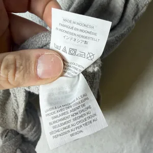 Madewell Modern Tie-front Tee 100% Cotton Gray Women’s Size L thumbnail 6