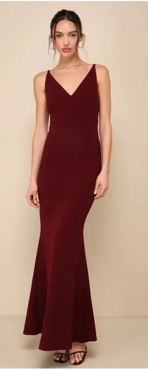 Lulus Maroon Maxi Dress thumbnail 1
