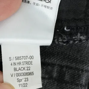 Gap Denim Shorts Womens 25/0R (28x4) Black 4" High Rise Stride‎ Short Distressed thumbnail 5