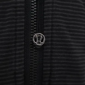 Lululemon Hoodie Womens S Scuba Full Zip Gray Black Micro Stripe Active thumbnail 2