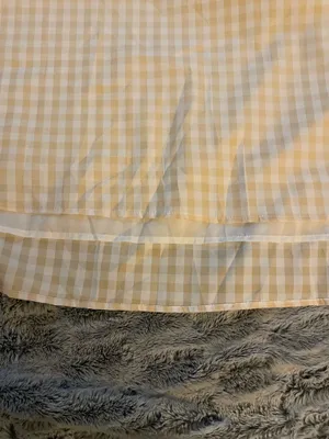 GINGHAM yellow summer corset laced midi dress with pockets thumbnail 7
