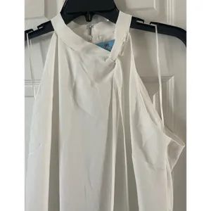 CeCe tie at neck Women's Dress, Sleeveless, White, $35 Size M, B52 thumbnail 3
