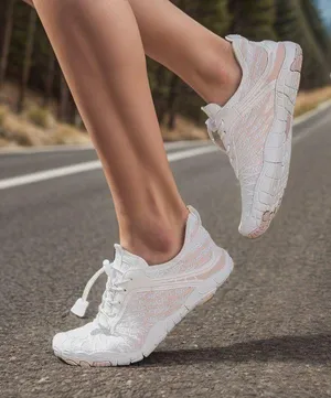 Hike Footwear Women’s Lorax Pro Healthy Non-slip Barefoot Shoes White Pink 5.5 thumbnail 1